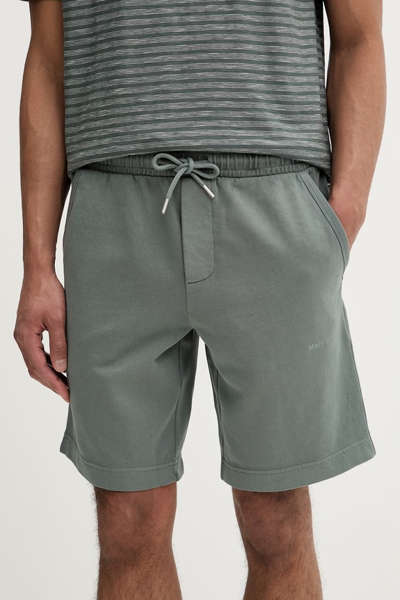 Marc O'Polo pantaloni scurți de trening pentru bărbați, din bumbac verde 5000014804