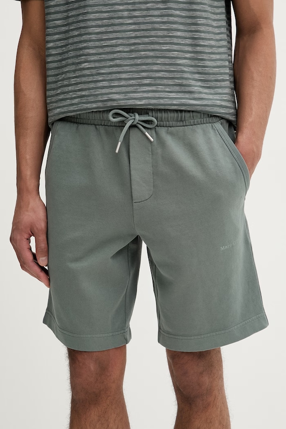 Marc O'Polo pantaloni scurți de trening pentru bărbați, din bumbac verde 5000014804