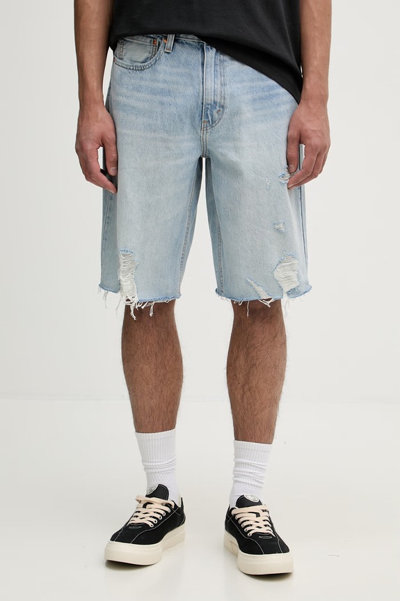 Levi's σορτς Ανδρικά ντένιμ 469 LOOSE μπλε 39434.0155