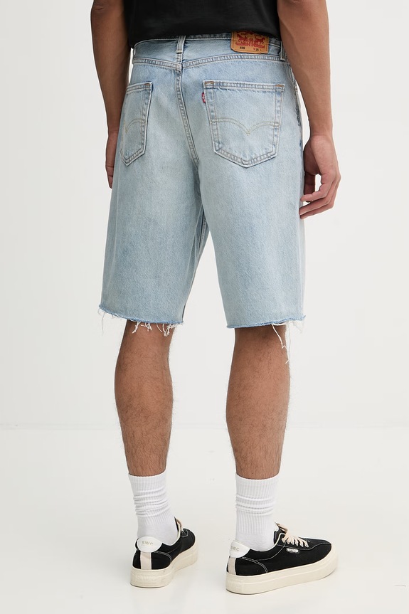 Ρούχα Levi's σορτς Ανδρικά ντένιμ 469 LOOSE 39434.0155 μπλε