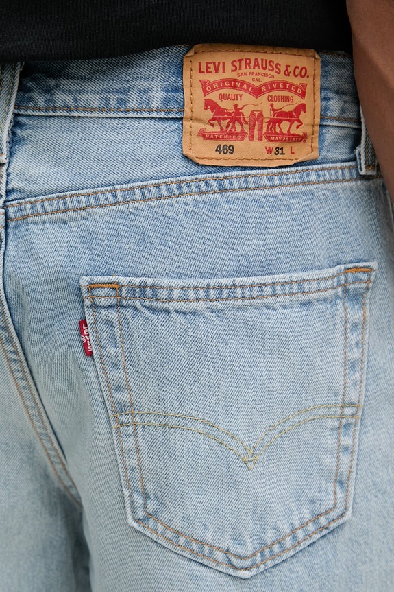Levi's σορτς Ανδρικά ντένιμ 469 LOOSE μπλε 39434.0155