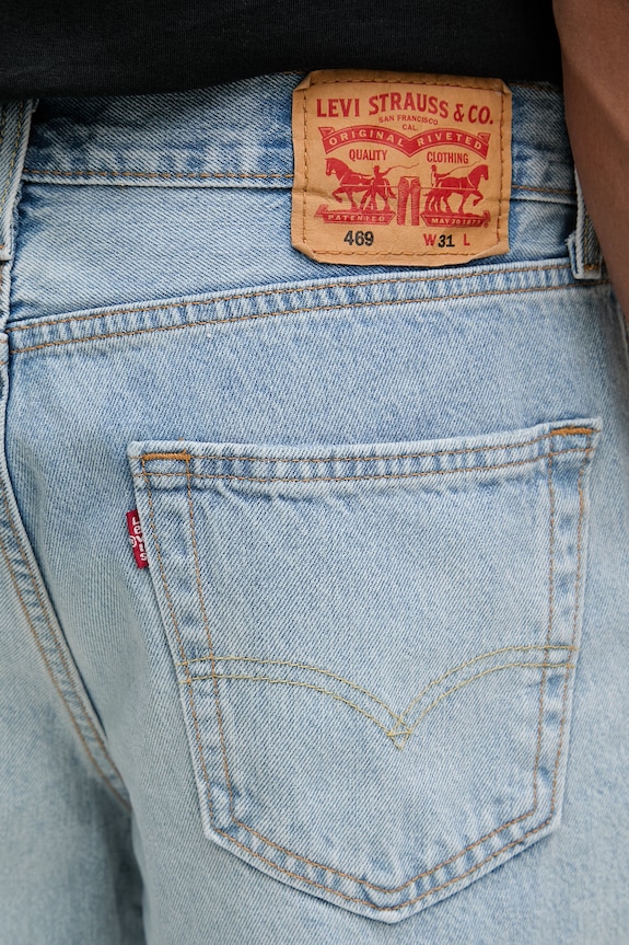 Levi's σορτς Ανδρικά ντένιμ 469 LOOSE μπλε 39434.0155