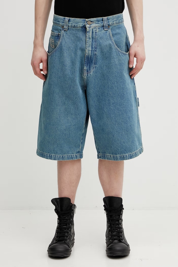 Odzież VETEMENTS szorty jeansowe Biker Cross ME76DP094N1 niebieski