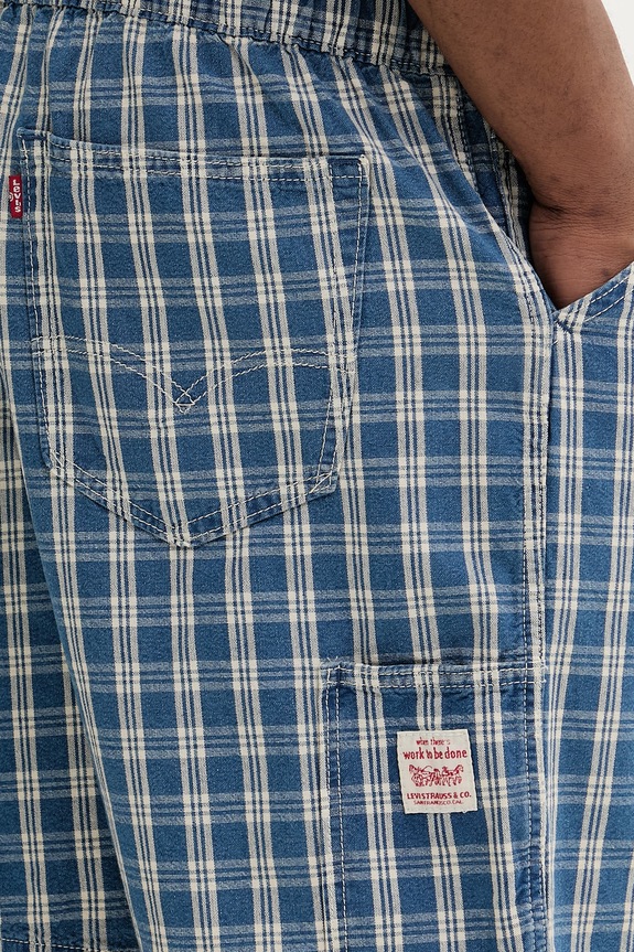 Levi's šortky pánske bavlnené PULL-ON WORK x WORKWEAR modrá 005A0