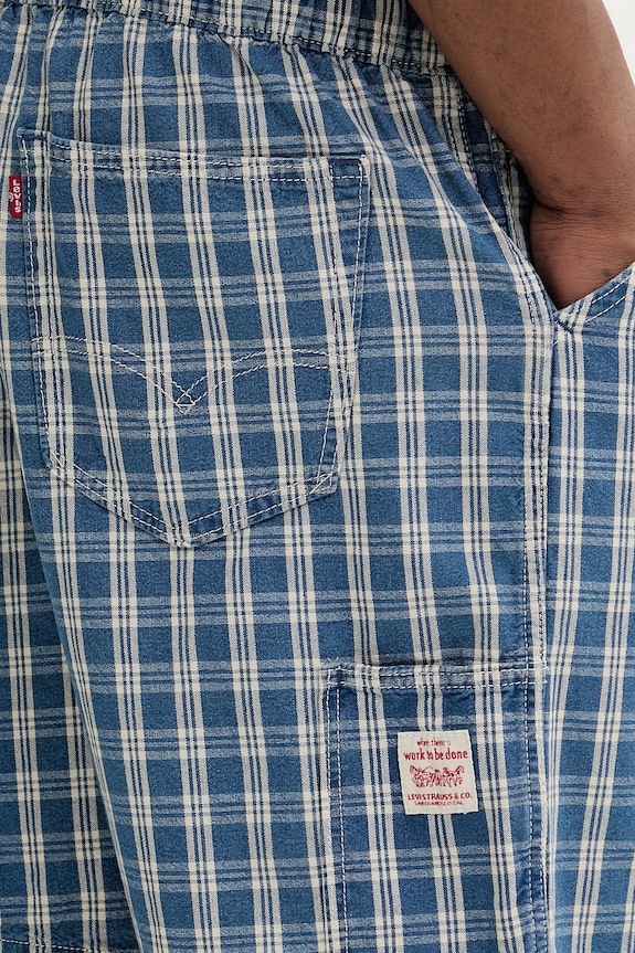 Levi's šortky pánske bavlnené PULL-ON WORK x WORKWEAR modrá 005A0