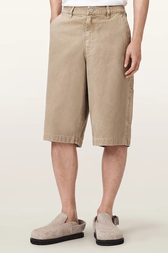 AllSaints šortky cargo pánske bavlnené JACKSON béžová M024TE