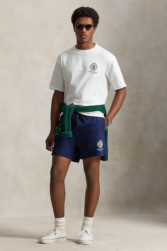 Odzież Polo Ralph Lauren szorty bawełniane 710A13263 granatowy
