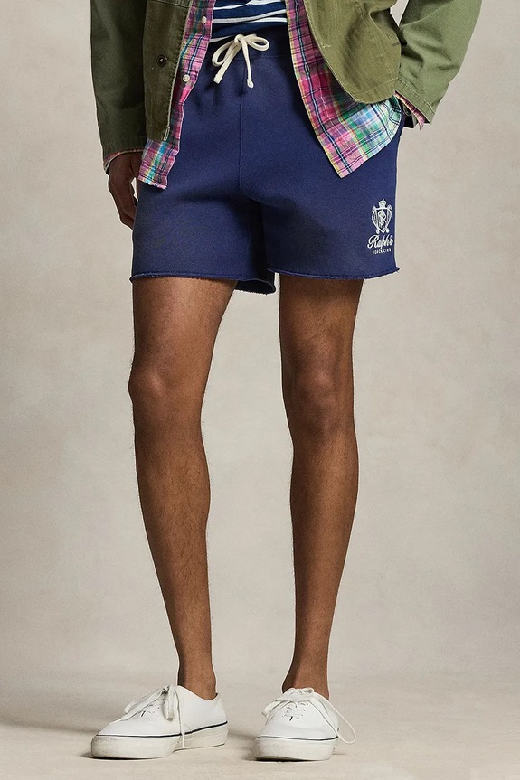 Polo Ralph Lauren szorty męskie z bawełną granatowy 710B14578