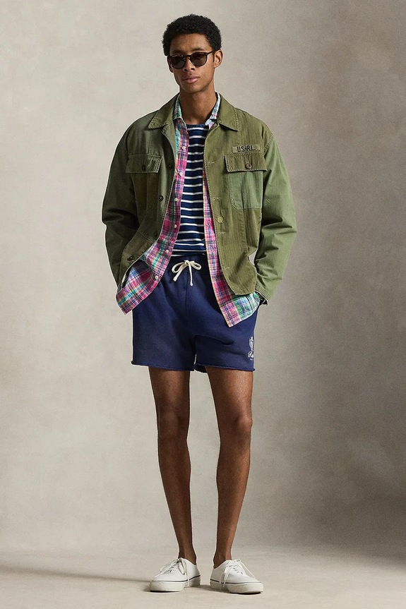 Odzież Polo Ralph Lauren szorty męskie z bawełną 710B14578 granatowy