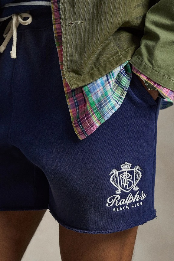 Polo Ralph Lauren szorty męskie z bawełną granatowy 710B14578