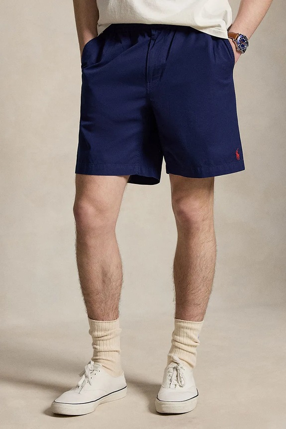 Pamučne kratke hlače Polo Ralph Lauren pamuk mornarsko plava 710B22642