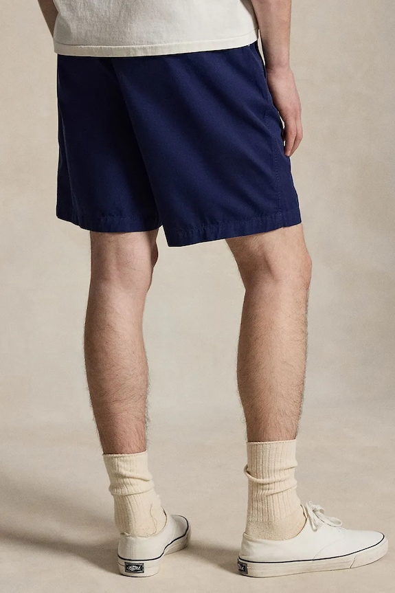 Pamučne kratke hlače Polo Ralph Lauren 710B22642 mornarsko plava SS26