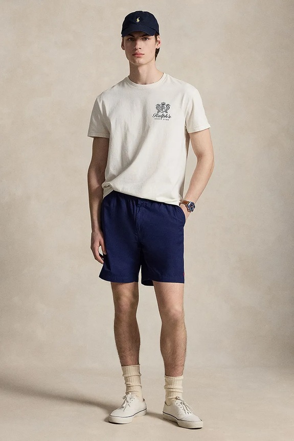 Odjeća Pamučne kratke hlače Polo Ralph Lauren 710B22642 mornarsko plava