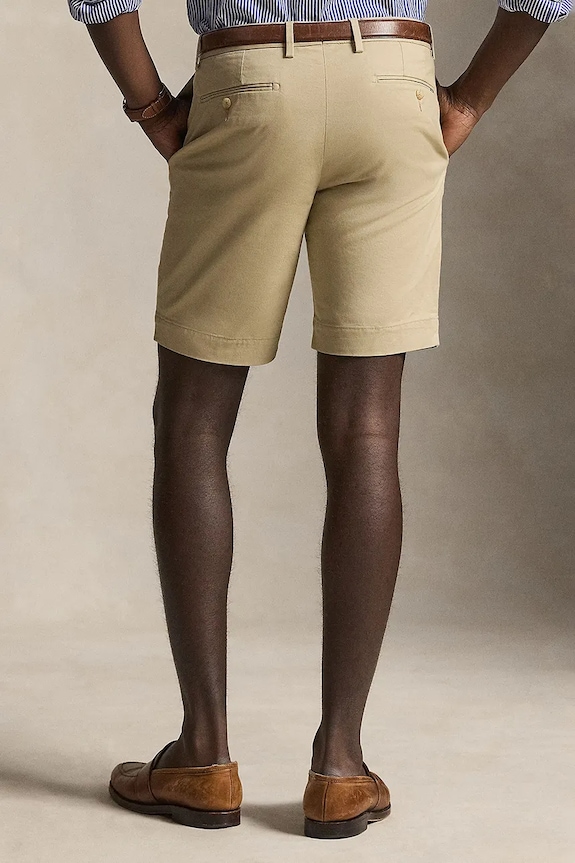 Polo Ralph Lauren pantaloncini chino da uomo in cotone 710P08194 marrone SS26