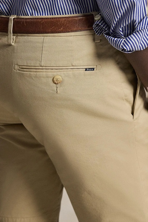 Polo Ralph Lauren pantaloncini chino da uomo in cotone marrone 710P08194