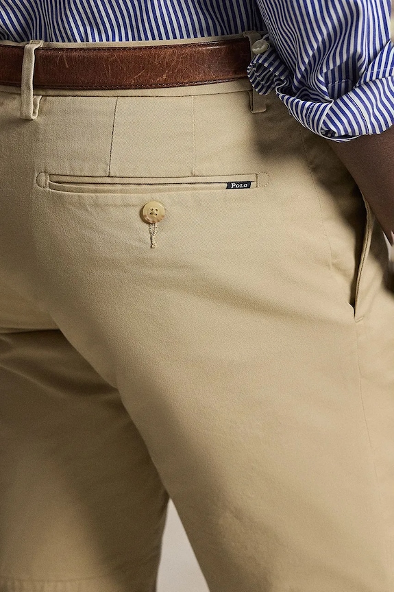 Polo Ralph Lauren pantaloncini chino da uomo in cotone marrone 710P08194