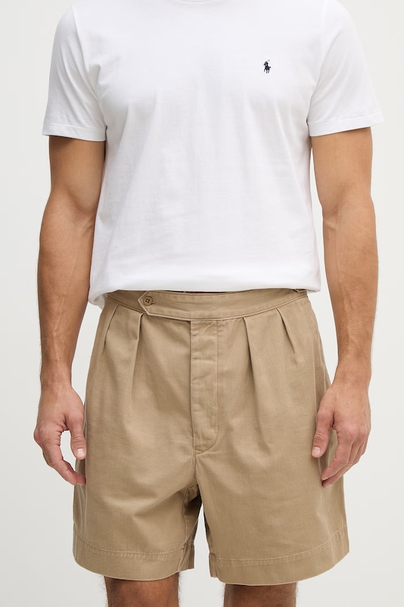 Polo Ralph Lauren szorty bawełniane bawełna beżowy 710B20886