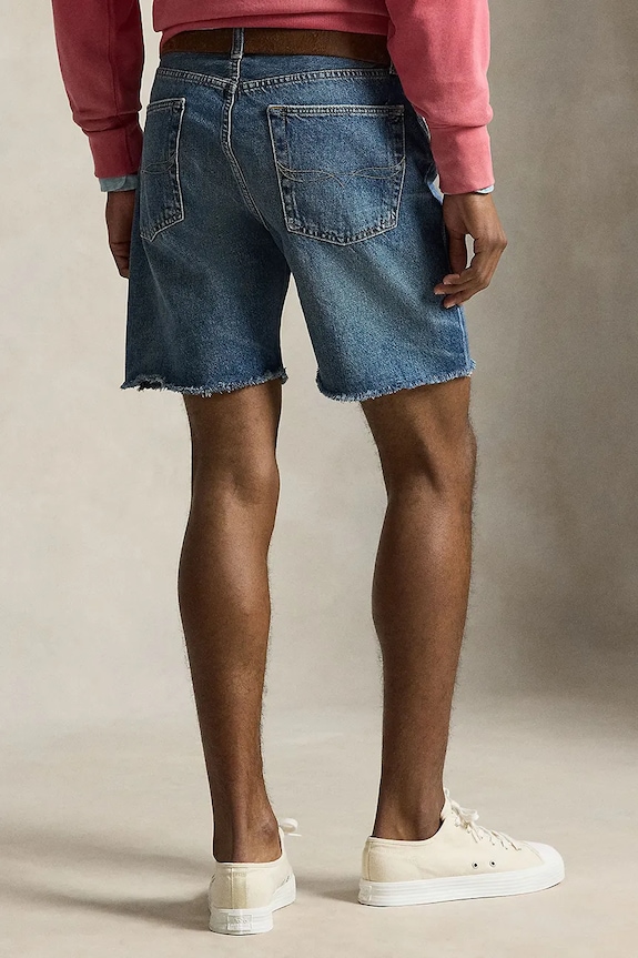 Rifľové krátke nohavice Polo Ralph Lauren 710P08147 modrá SS26
