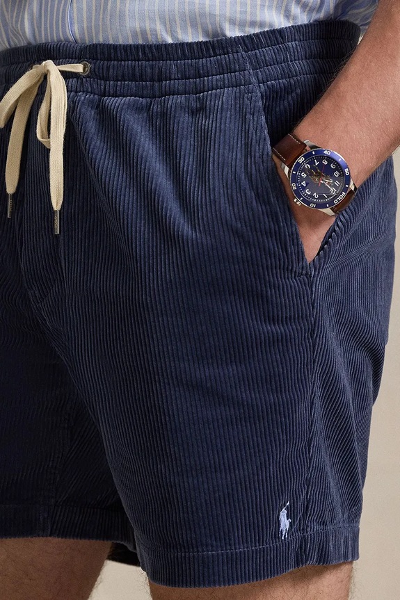 Polo Ralph Lauren σορτς Ανδρικά βαμβακερά σκούρο μπλε 710P08204