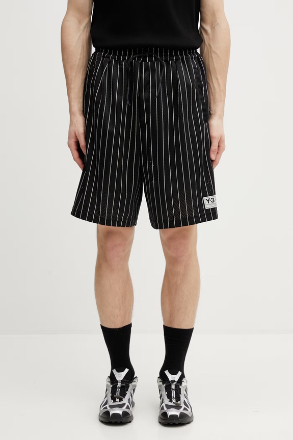 Шорты Y-3 MESH PS SHORTS трикотаж чёрный KQ9829