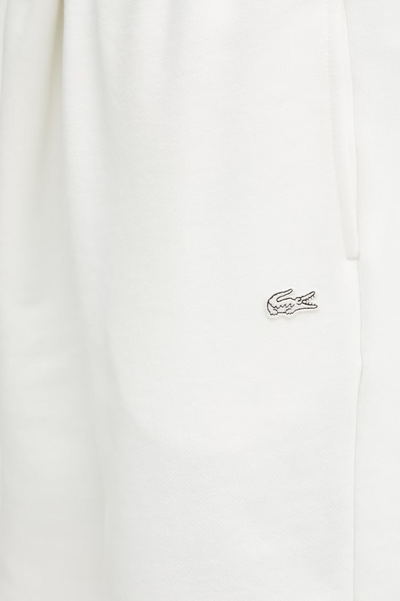 Lacoste pantaloni scurți de trening din bumbac pentru bărbați alb GH1903