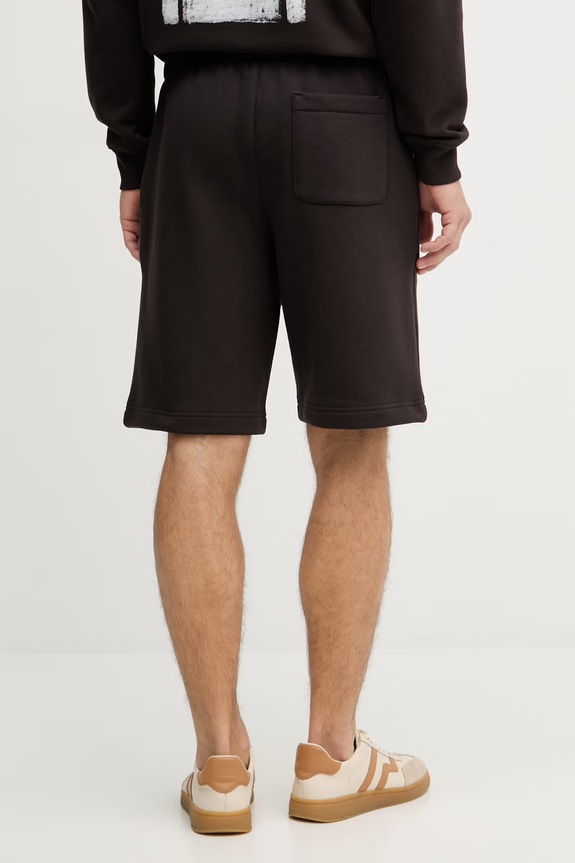 Odzież Lacoste szorty dresowe męskie bawełniane GH1903 brązowy