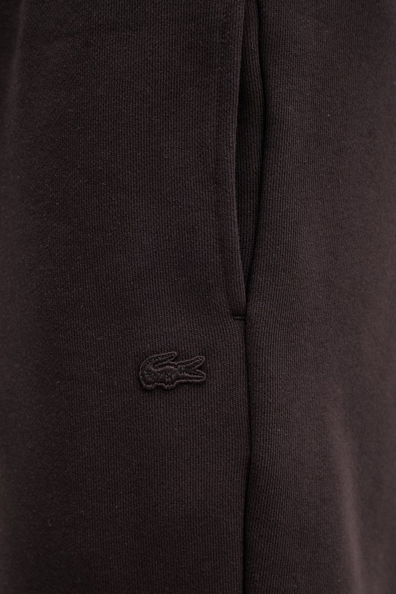 Lacoste sweat shorts cotton Men's brown GH1903