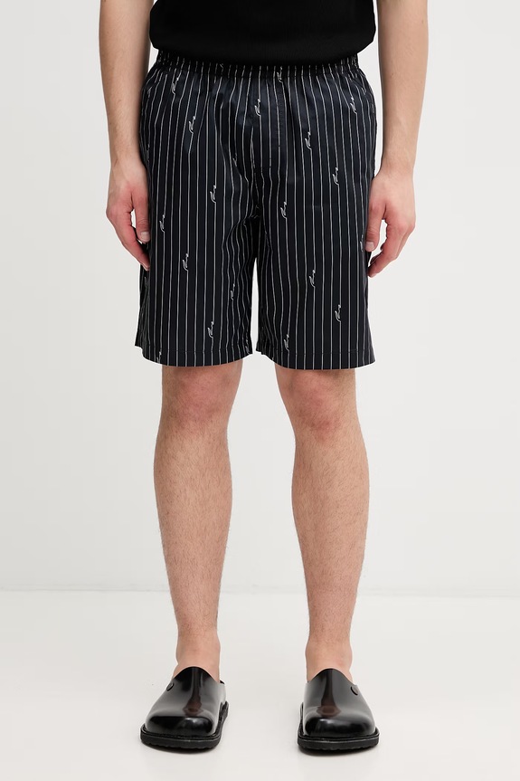 Lacoste szorty bawełniane męskie czarny GH1964