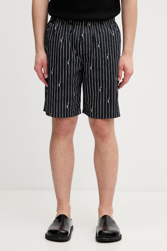Lacoste szorty bawełniane męskie czarny GH1964