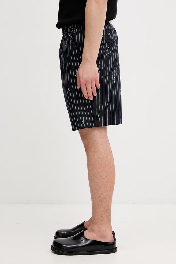 Lacoste szorty bawełniane męskie GH1964 czarny SS26