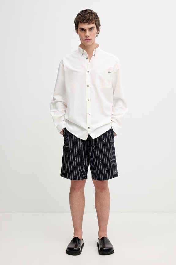Lacoste szorty bawełniane męskie GH1964 czarny