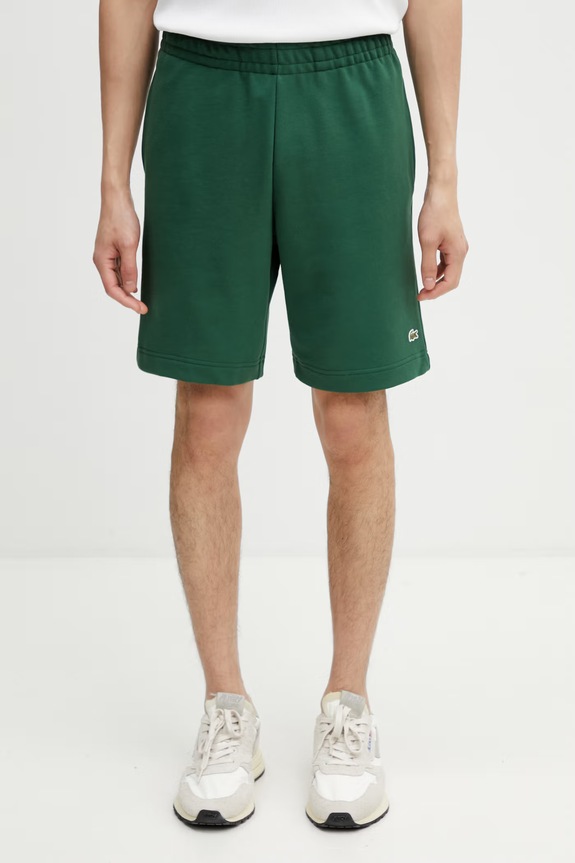 Lacoste sweat shorts cotton Men's green GH9860