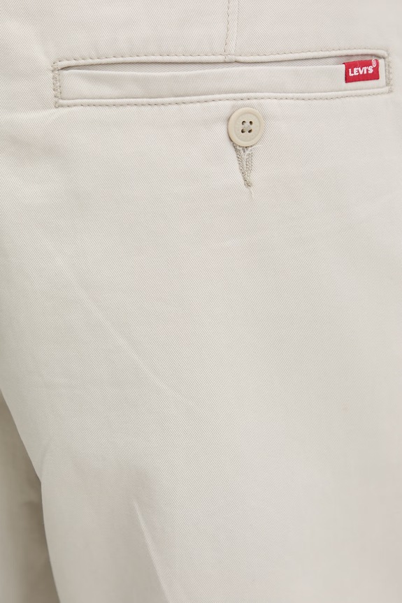 Levi's pantaloncini in cotone BAGGY PLEATED grigio 0057P