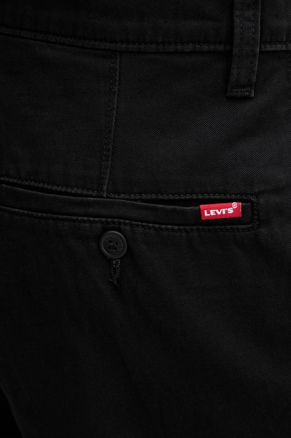 Pamučne kratke hlače Levi's BAGGY PLEATED crna 0057P
