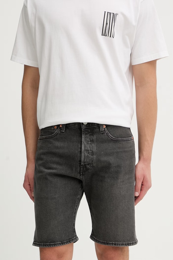 Levi's pantaloni scurți jeans 501® ORIGINAL jeans negru 36512.0278