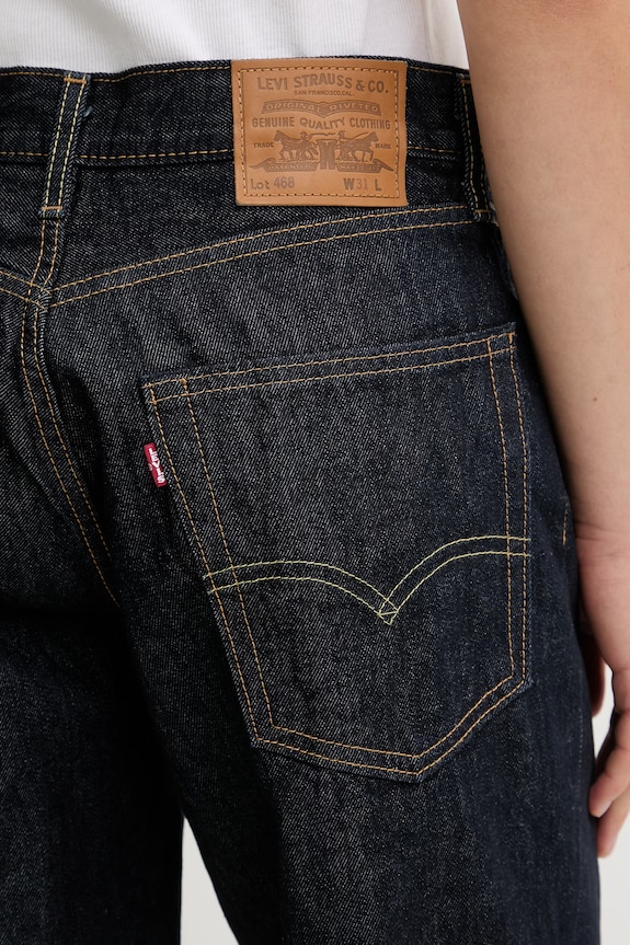 Levi's farmer rövidnadrág 468 LOOSE sötétkék A8461.0038
