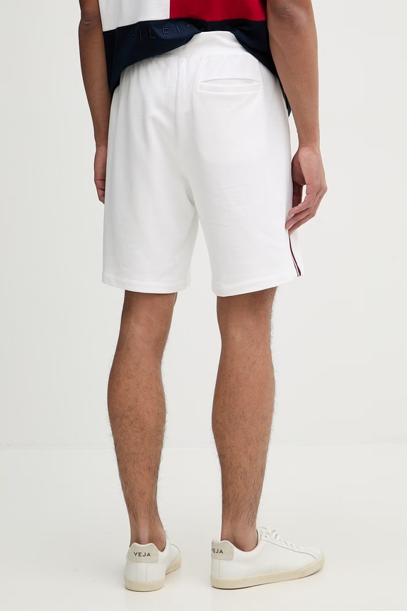 Odzież Tommy Hilfiger szorty dresowe męskie bawełniane MW0MW42883 biały