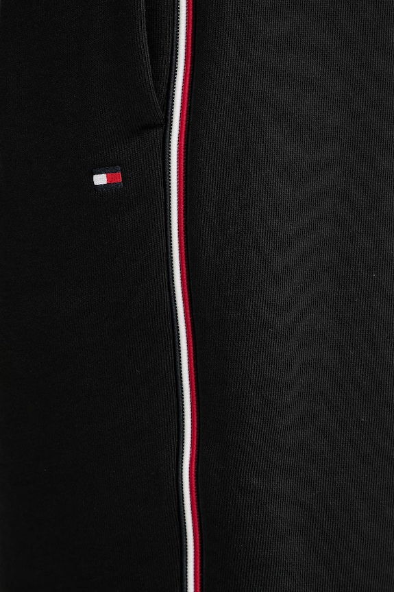 Tommy Hilfiger pantaloni scurți de trening bărbătești din bumbac negru MW0MW42883