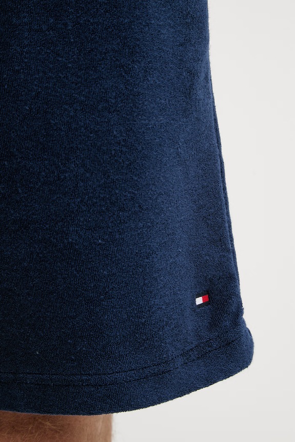 Tommy Hilfiger σορτς Ανδρικά βαμβακερά καλοκαιρινά σκούρο μπλε MW0MW42880