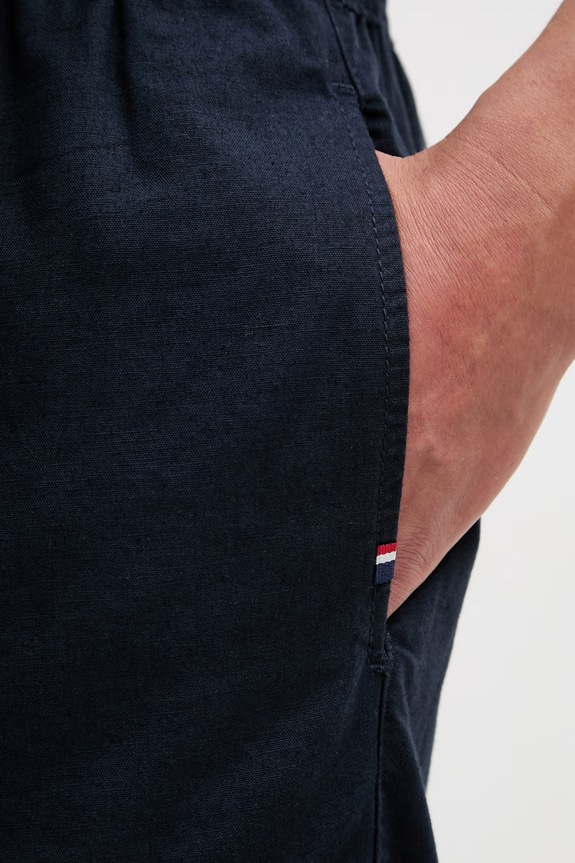 Σορτς με προσθήκη λινού U.S. Polo Assn. LINEN DECK σκούρο μπλε MUP3552
