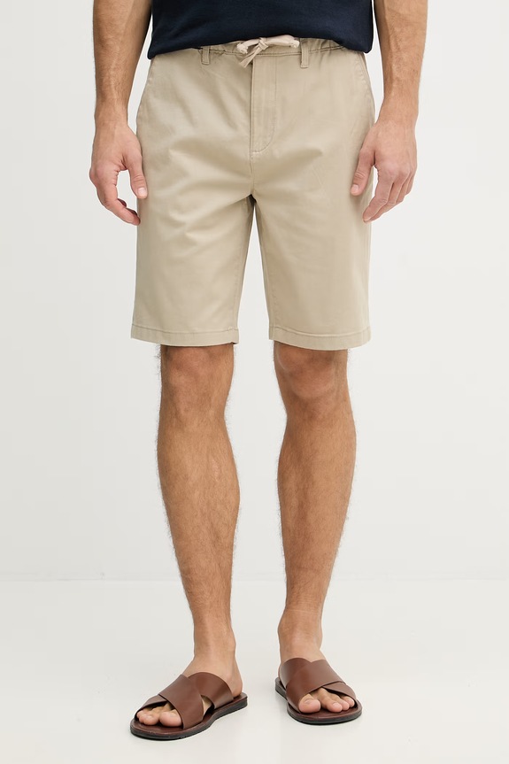 U.S. Polo Assn. kratke hlače za muškarce s pamukom USPA COMFORT WAIST CLASSIC CHINO bež MUP4696