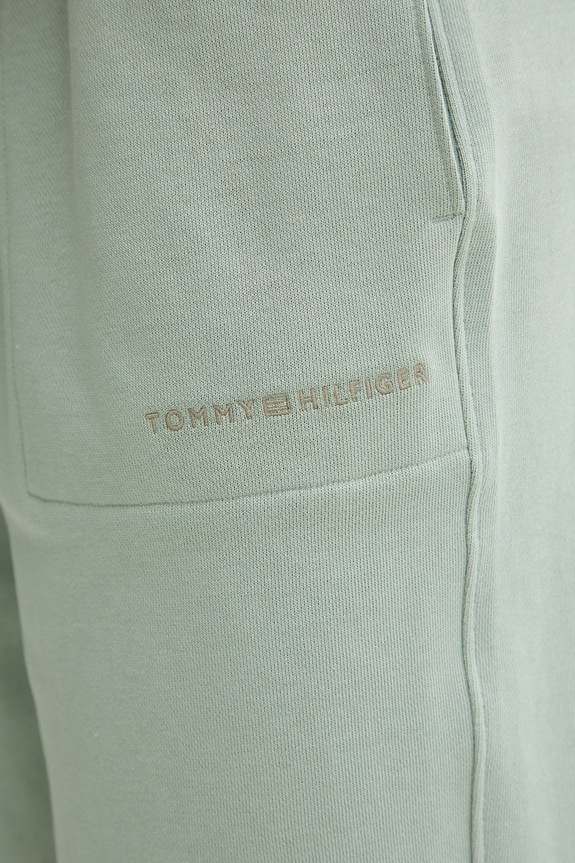 Tommy Hilfiger teplákové šortky pánske s bavlnou zelená UM0UM03914