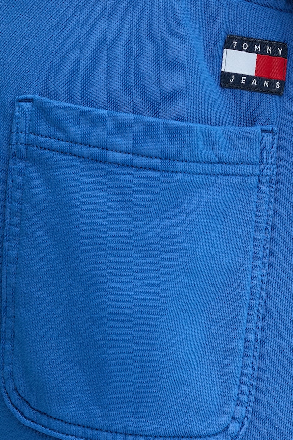 Tommy Jeans szorty dresowe męskie bawełniane niebieski DM0DM22696