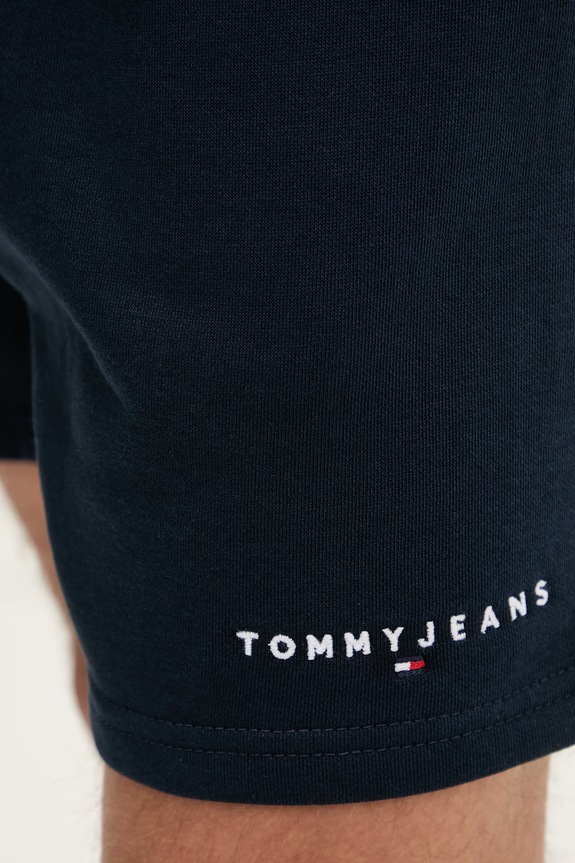 Tommy Jeans Ανδρικά Σορτς επίσημα με βαμβάκι σκούρο μπλε DM0DM22697