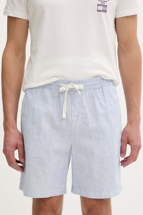 Tommy Jeans szorty chino męskie bawełniane z elastanem niebieski DM0DM22827