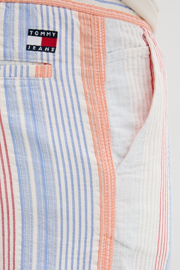 Tommy Jeans pantaloncini da uomo in cotone arancione DM0DM22830