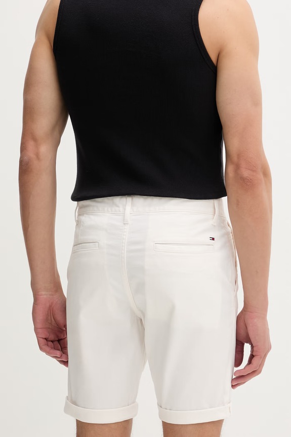 Odzież Tommy Jeans szorty męskie bawełniane z elastanem DM0DM22852 beżowy