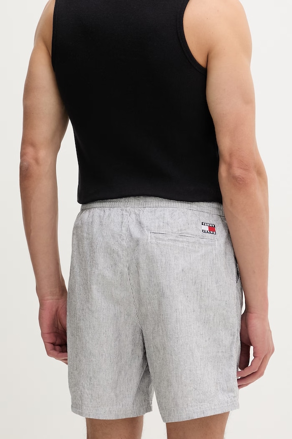 Odzież Tommy Jeans szorty męskie bawełniane z elastanem DM0DM22852 niebieski
