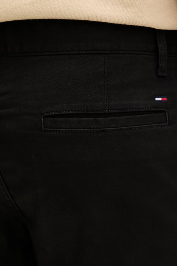 Tommy Jeans σορτς Ανδρικά βαμβακερά με ελαστάν μαύρο DM0DM22852