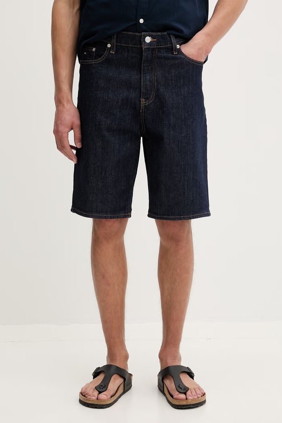Tommy Jeans szorty męskie jeansowe granatowy DM0DM22974